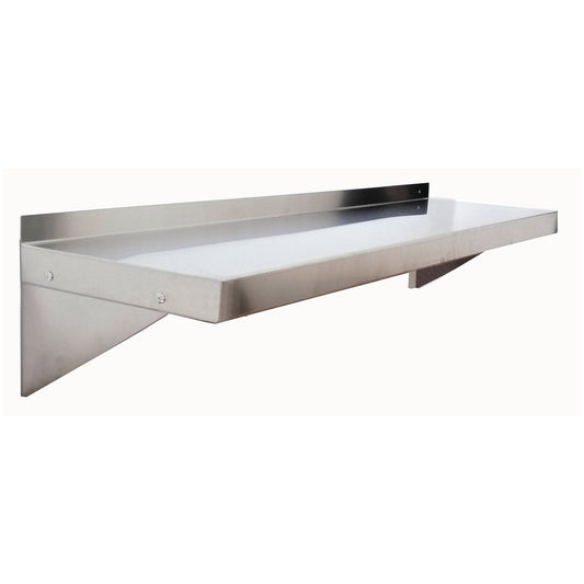 Stainless Steel Wall Shelf - 84 inches