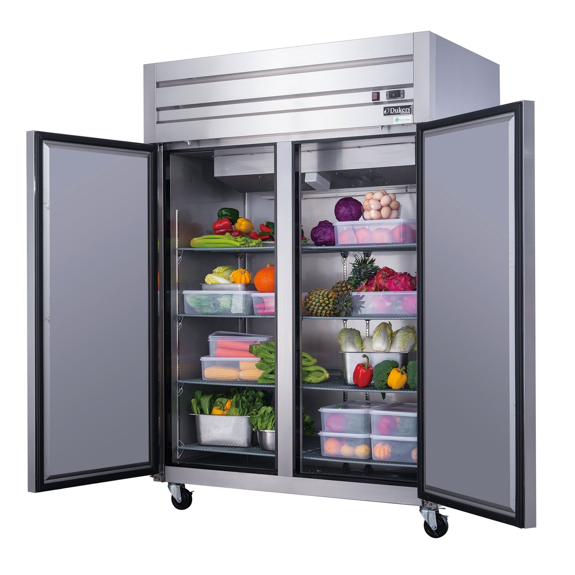 Dukers D55AR 2-Door Commercial Refrigerator