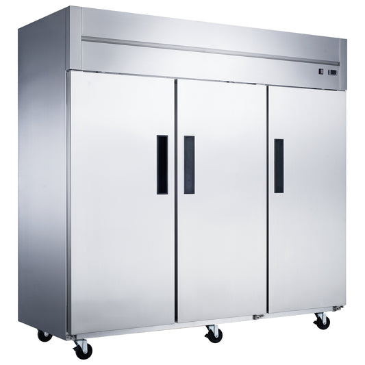 Dukers D83AR 64.8 cu. ft. 3-Door Commercial Refrigerator