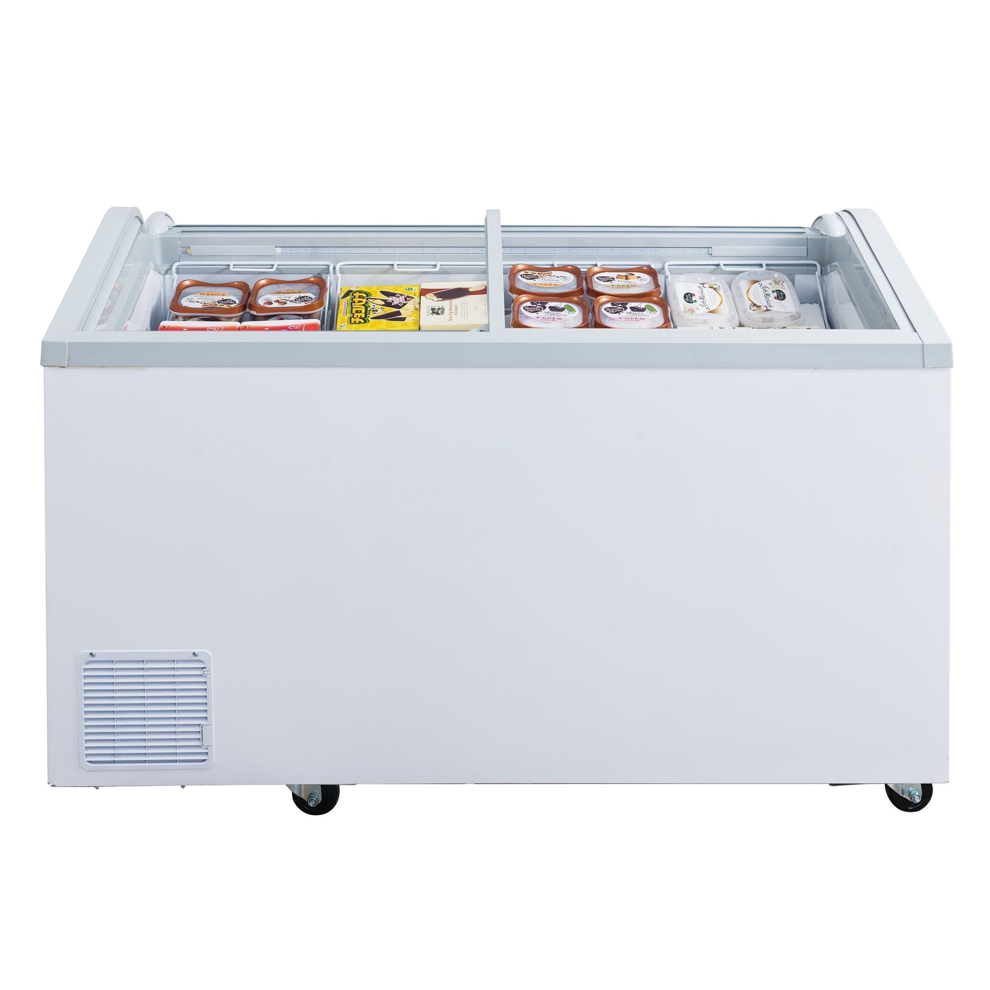 Dukers WD-700Y Curved Sliding Lid Chest Freezer