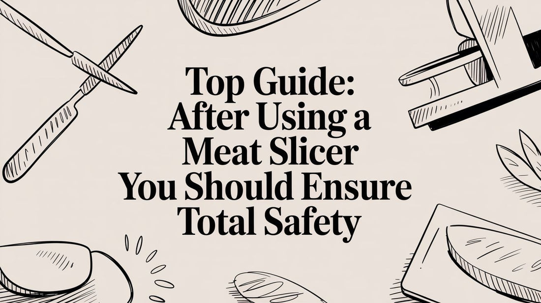 Top Guide: after using a meat slicer you should ensure total safety