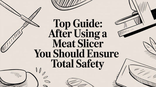 Top Guide: after using a meat slicer you should ensure total safety