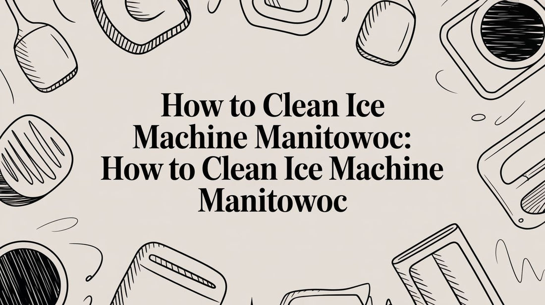How to Clean Ice Machine Manitowoc: how to clean ice machine manitowoc